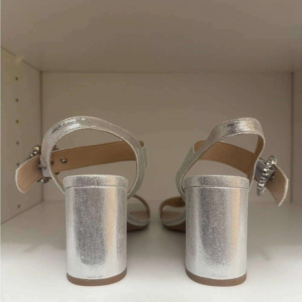 Silver Rhinestone Heels - Picture 2 of 3